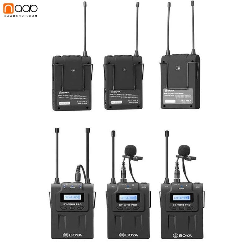 میکروفون بی سیم بویا BOYA BY-WM8 Pro K2 Wireless Microphone — تصویر ۵