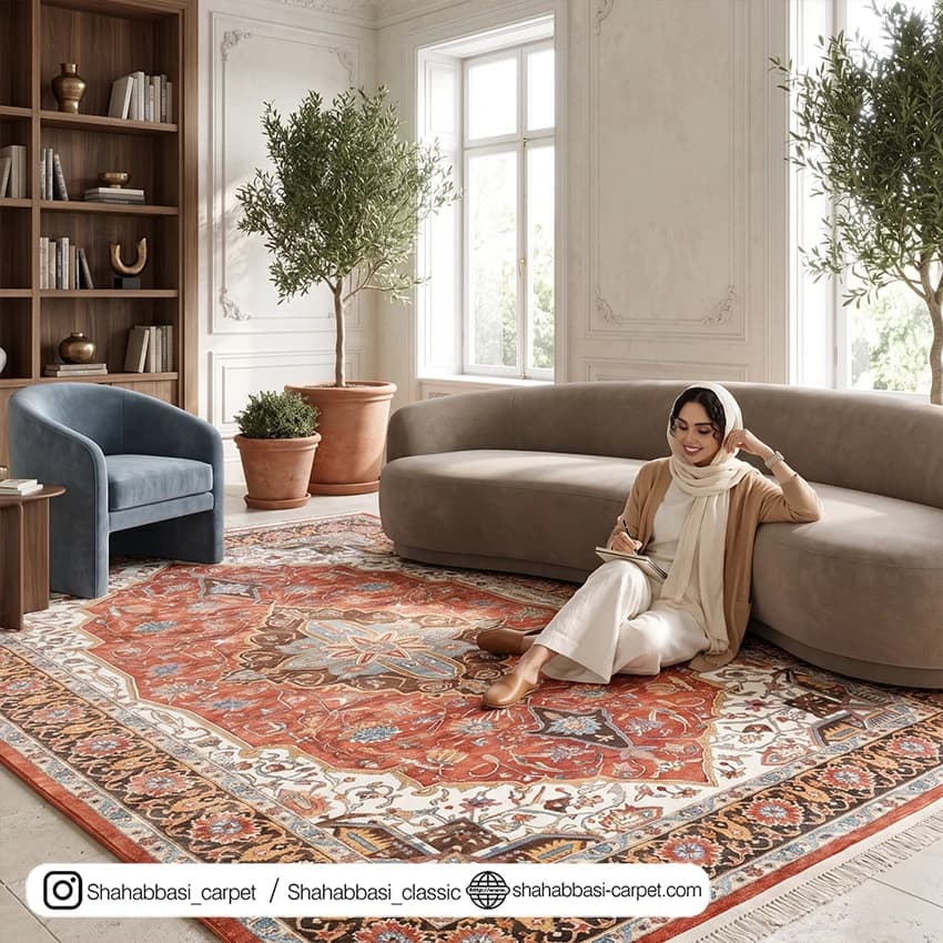 فرش سنتی کد 800129 لاکی