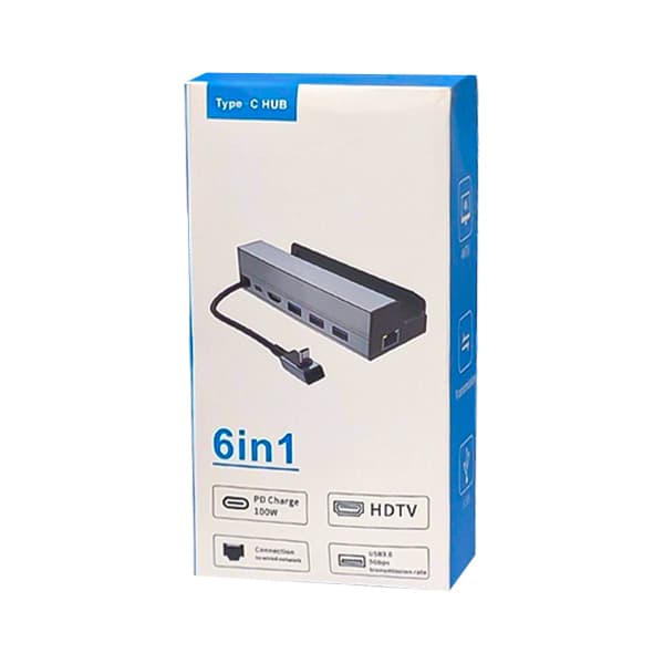 هاب و داک استیشن تایپ سی به HDMI/LAN /3USB3.0/PD — تصویر ۲