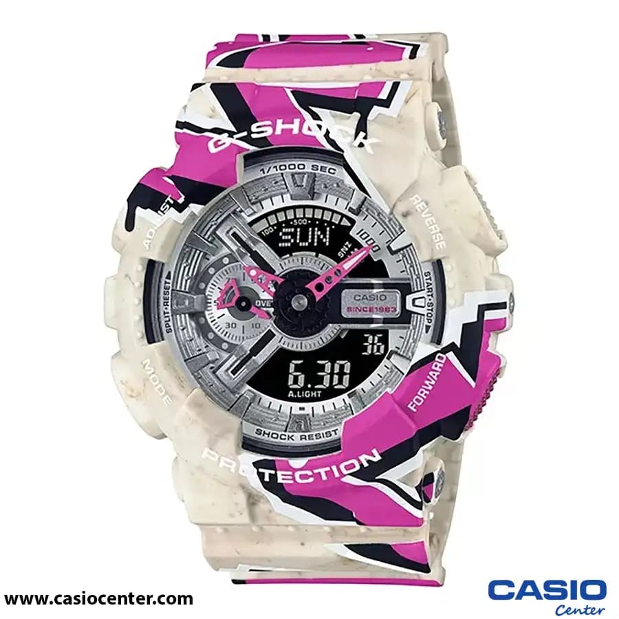 ساعت مچی مردانه زنانه کاسیو مدل GA-110SS-1ADR — تصویر ۴