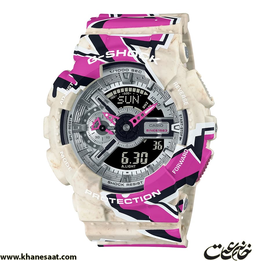 ساعت مچی مردانه زنانه کاسیو مدل GA-110SS-1ADR — تصویر ۷