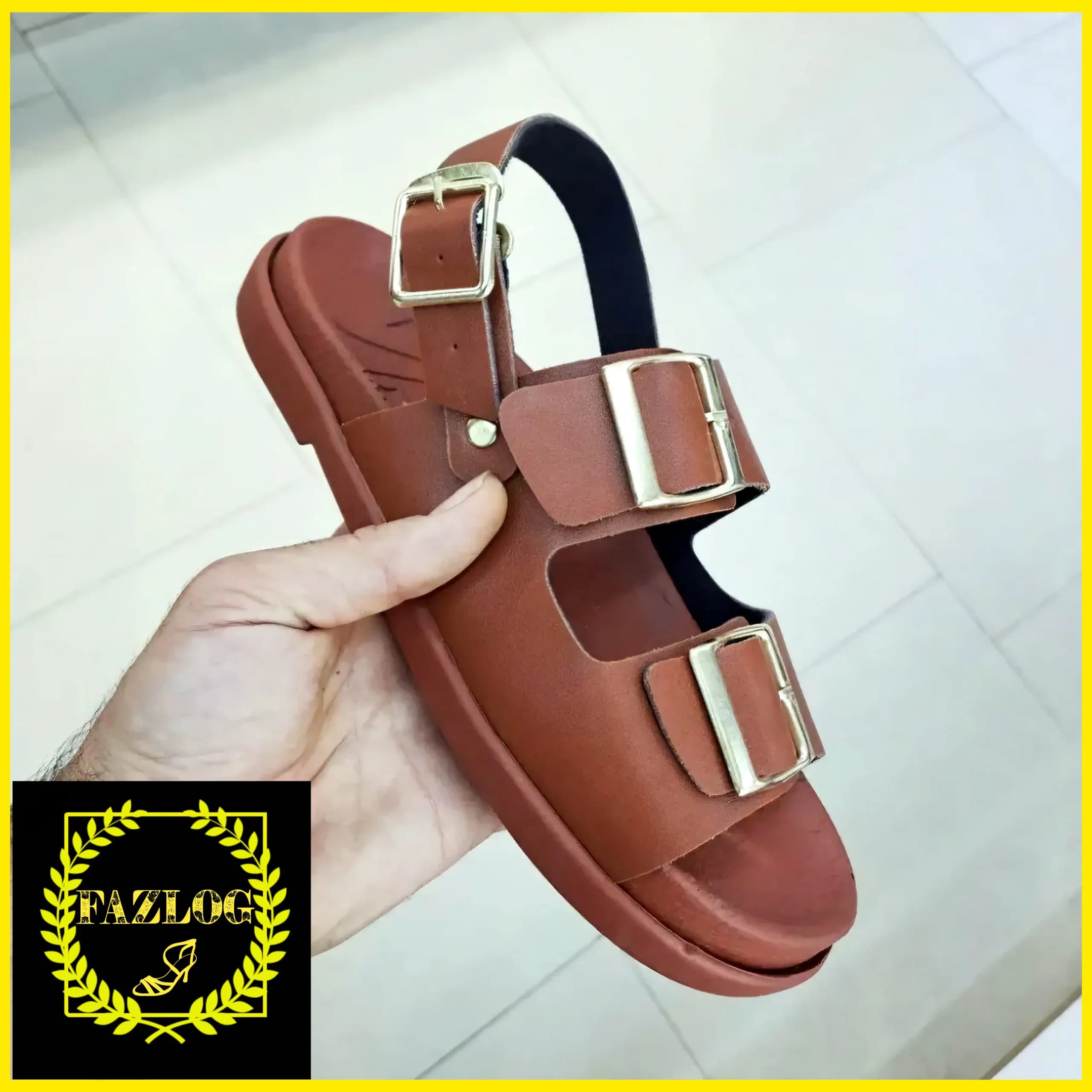 صندل زنانه طرح زارا مدل سه سگک کمربندی — تصویر ۳