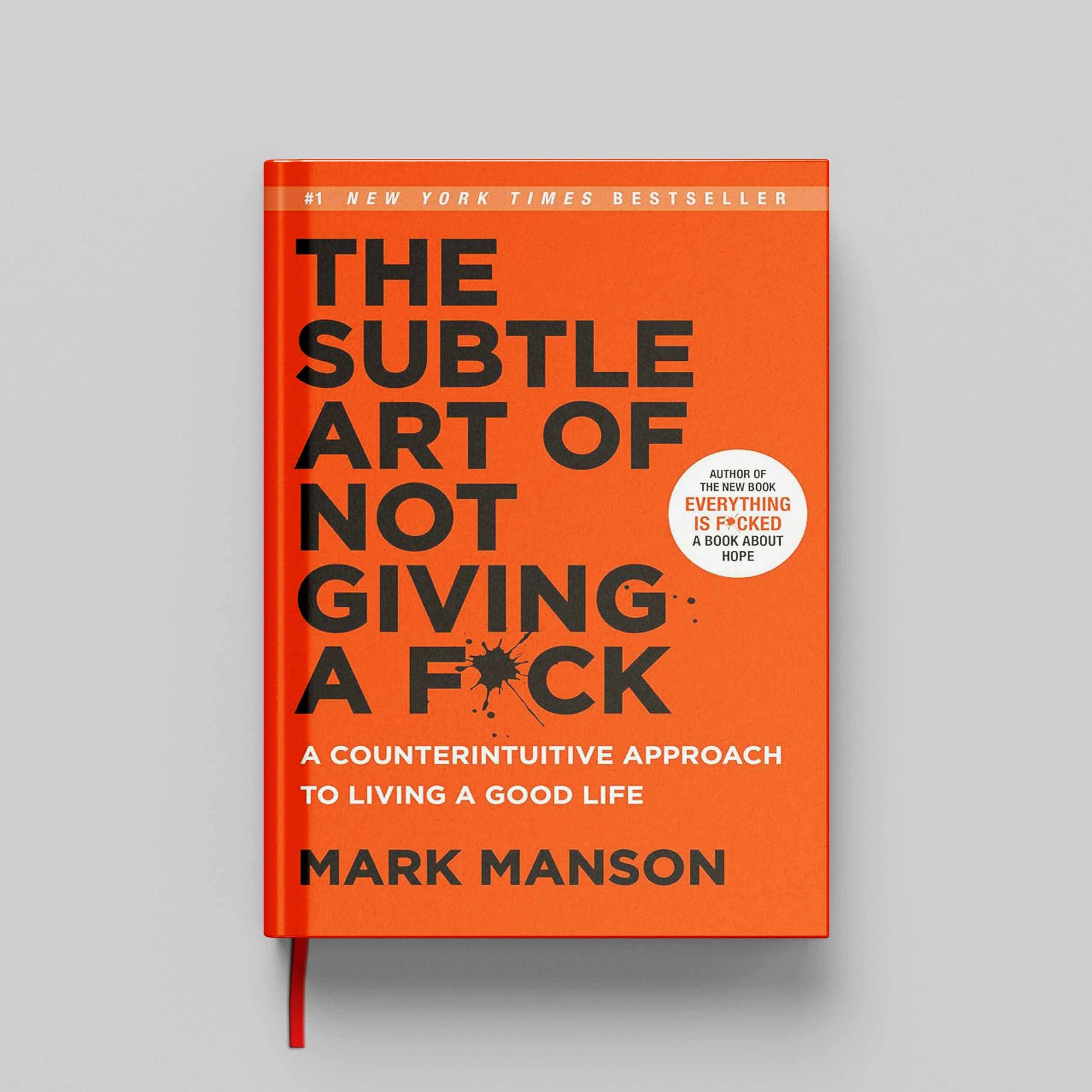 کتاب The Subtle Art of Not Giving a F*ck جلد سخت (HARDCOVER)