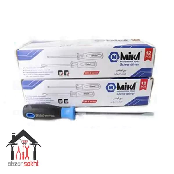 پیچ گوشتی میکا 6*150 MIKA مدل C66-S بسته 12 عددی