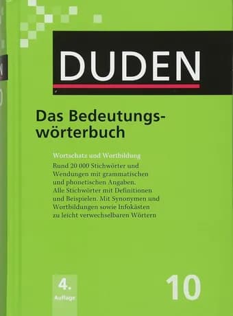 فرهنگ آلمانی-آلمانی Duden – Das Bedeutungswörterbuc — تصویر ۲