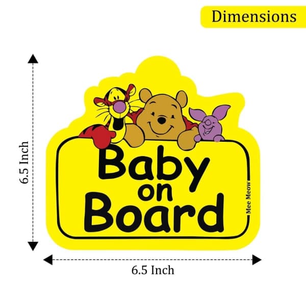 استیکر baby on board دیزنی (بی بی آن برد) — تصویر ۳
