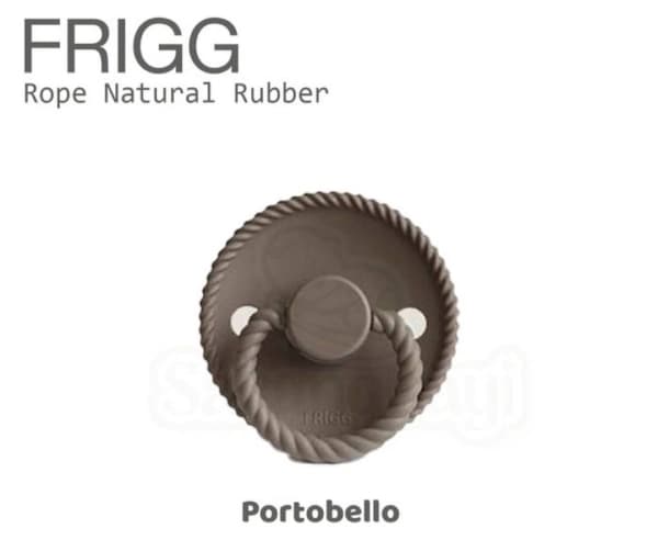 پستانک FRIGG فریگ لاتکس Rope رنگ شکلاتی روشن 6-0 ماه — تصویر ۲