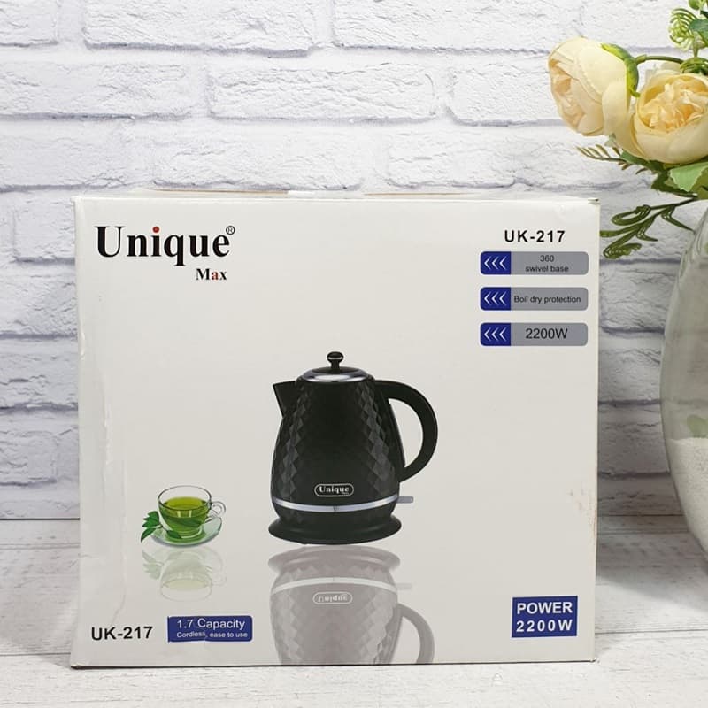 کتری برقی 2200 وات 1.7 لیتری یونیک مکس مدل UK-217 — تصویر ۲