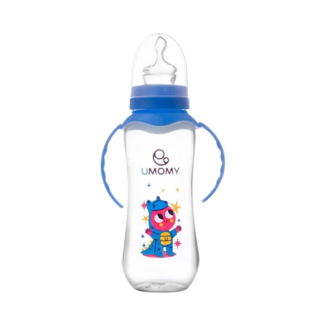 شیشه شیر دسته دار دهانه کلاسیک کد 115 پلی پروپیلن 6-12 ماه یومامی — تصویر ۲