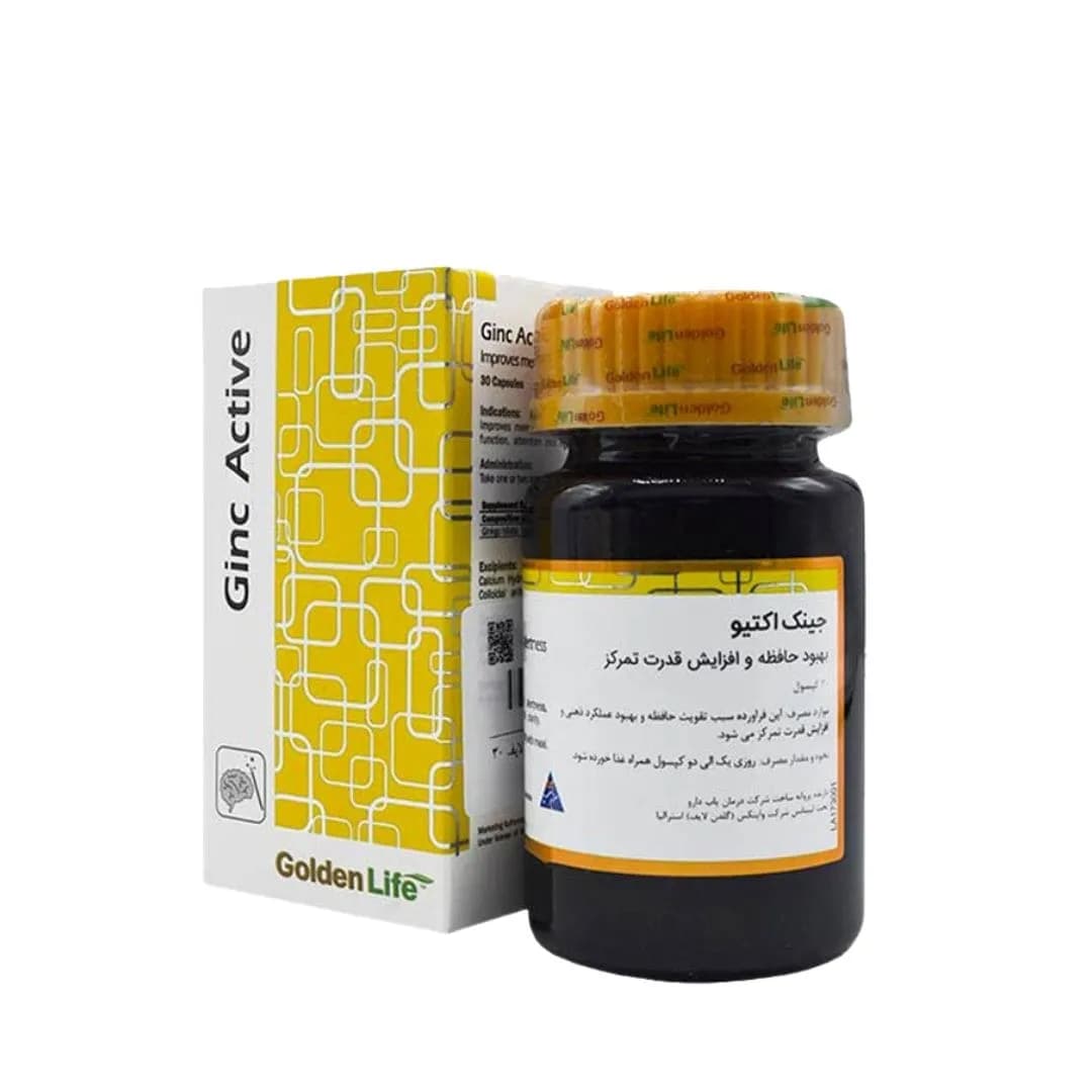 جینک اکتیو گلدن لایف 30 عدد