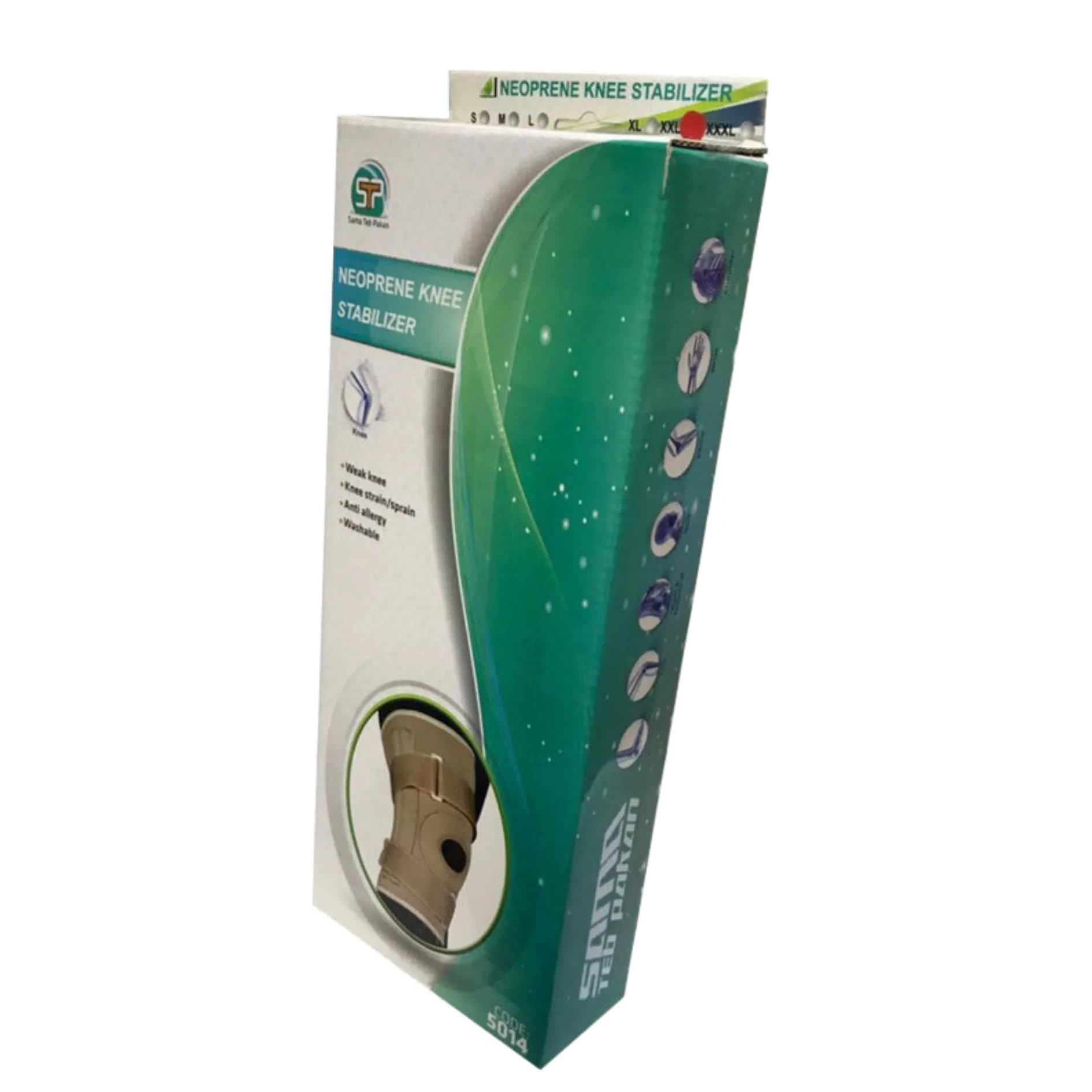 زانو بند طبی چهار فنره نئوپرن سما طب 5014 — تصویر ۲