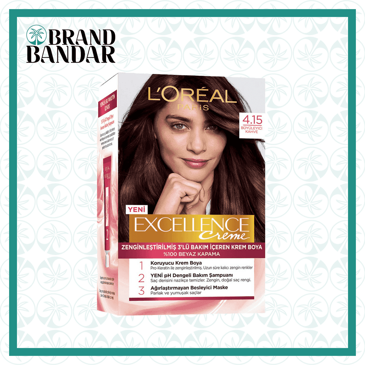 رنگ مو لورال شماره 4.15 Loreal hair color number