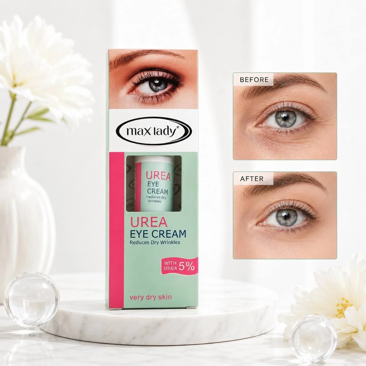 کرم دور چشم اوره 5% مکس لیدی — تصویر ۲