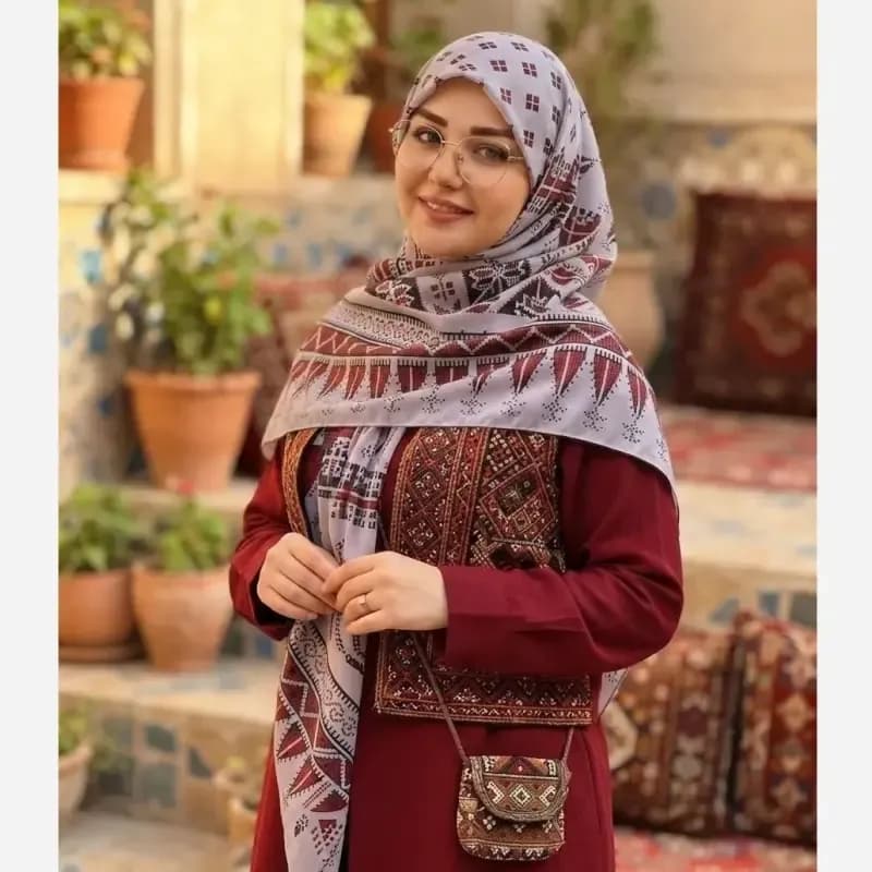 روسری نخ کاستوم طرح سما سایز 140 — تصویر ۹