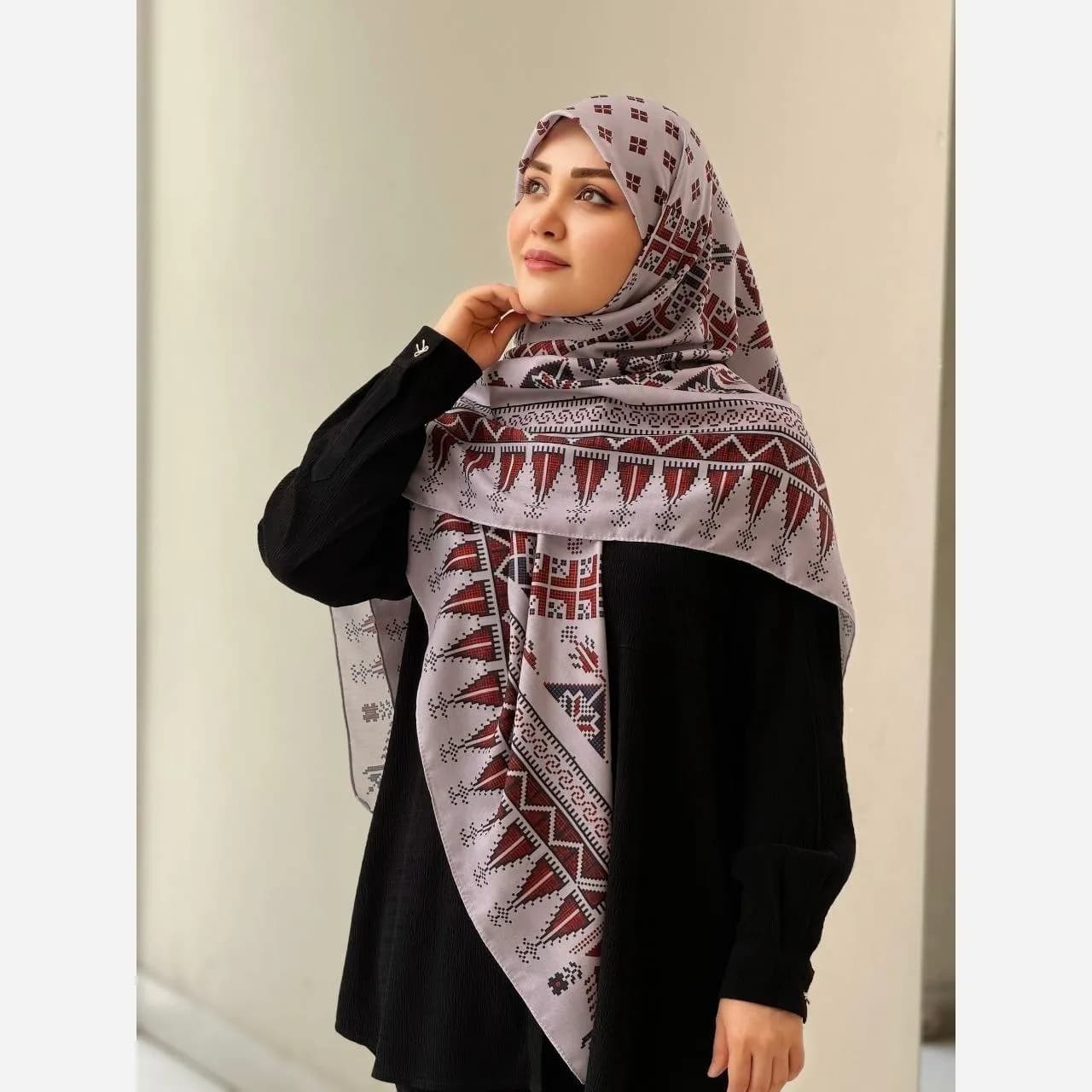 روسری نخ کاستوم طرح سما سایز 140 — تصویر ۵
