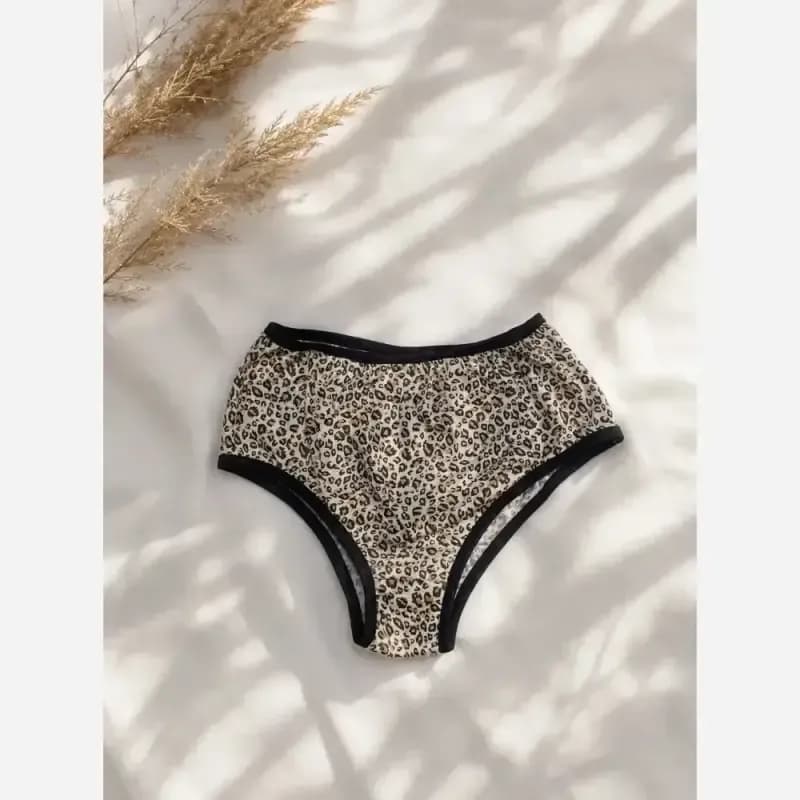 شورت زنانه پلنگی جنس پلی لاکرا سایز L تا 2XL — تصویر ۲