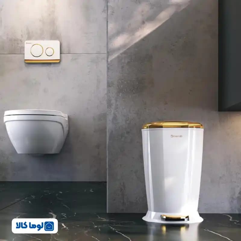 صفحه کلید ایمن آب مدل پلنت | سفید طلایی براق — تصویر ۲