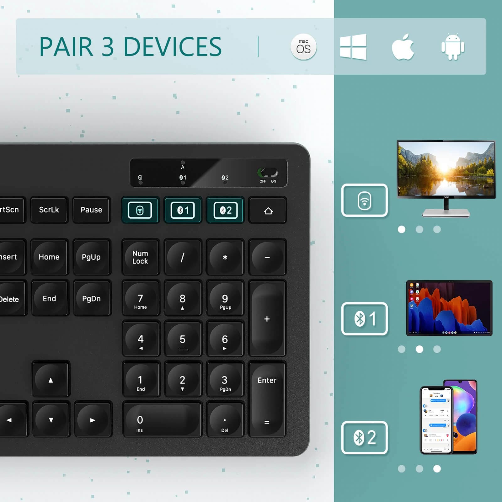 کیبورد Seenda مدل SK60b — تصویر ۸