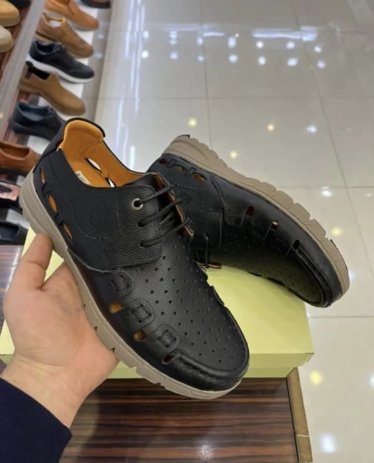 کفش تابستانی طبی چرم مردانه