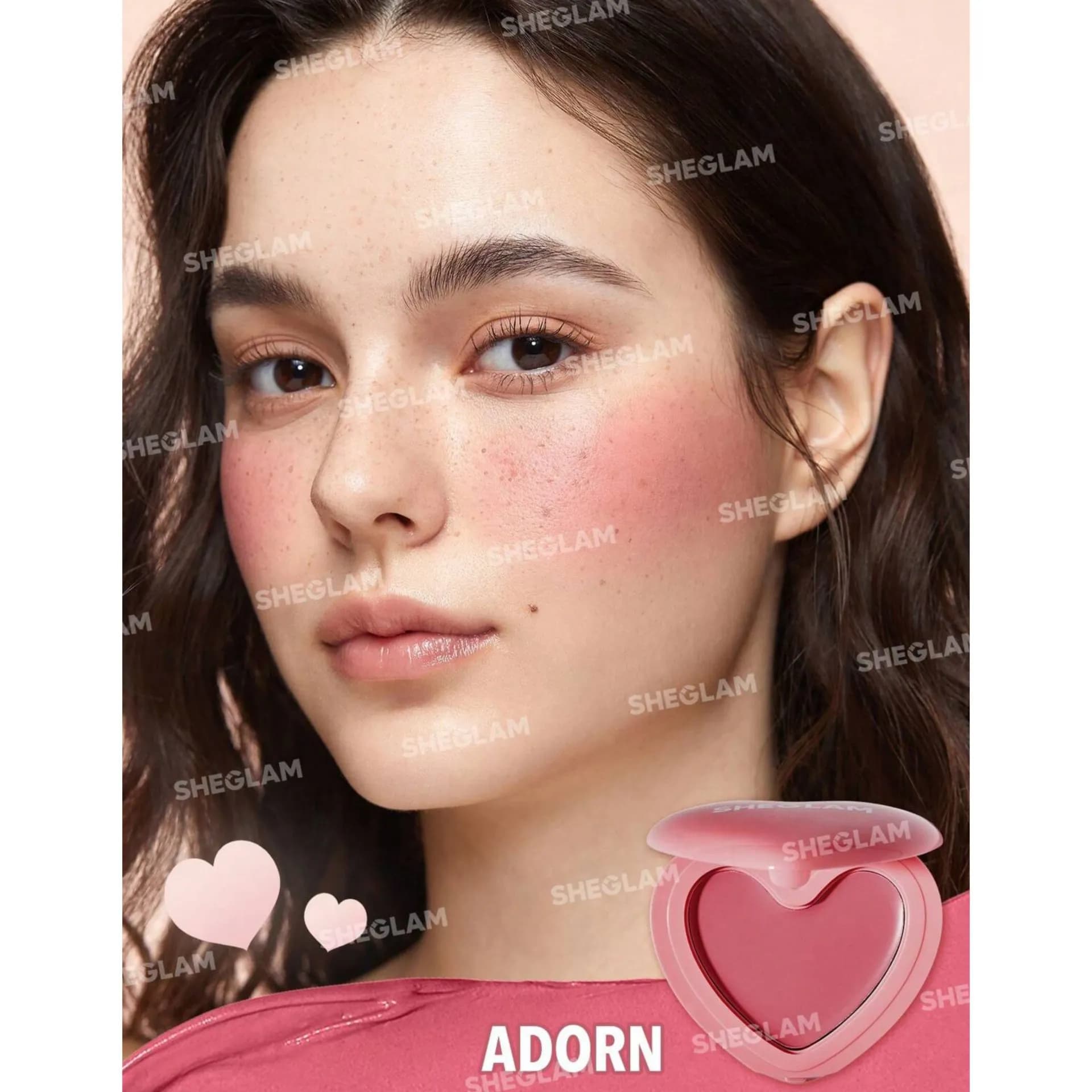 رژگونه کرمی قلبی شیگلم مدل Playing Cupid رنگ Adorn — تصویر ۲