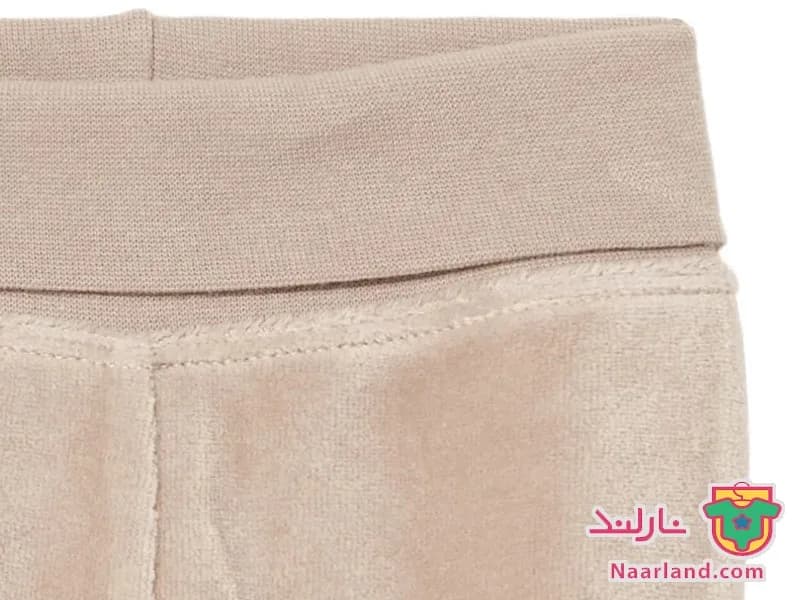 شلوار جوراب دار مخمل نوزادی لوپیلو آلمان صورتی — تصویر ۳