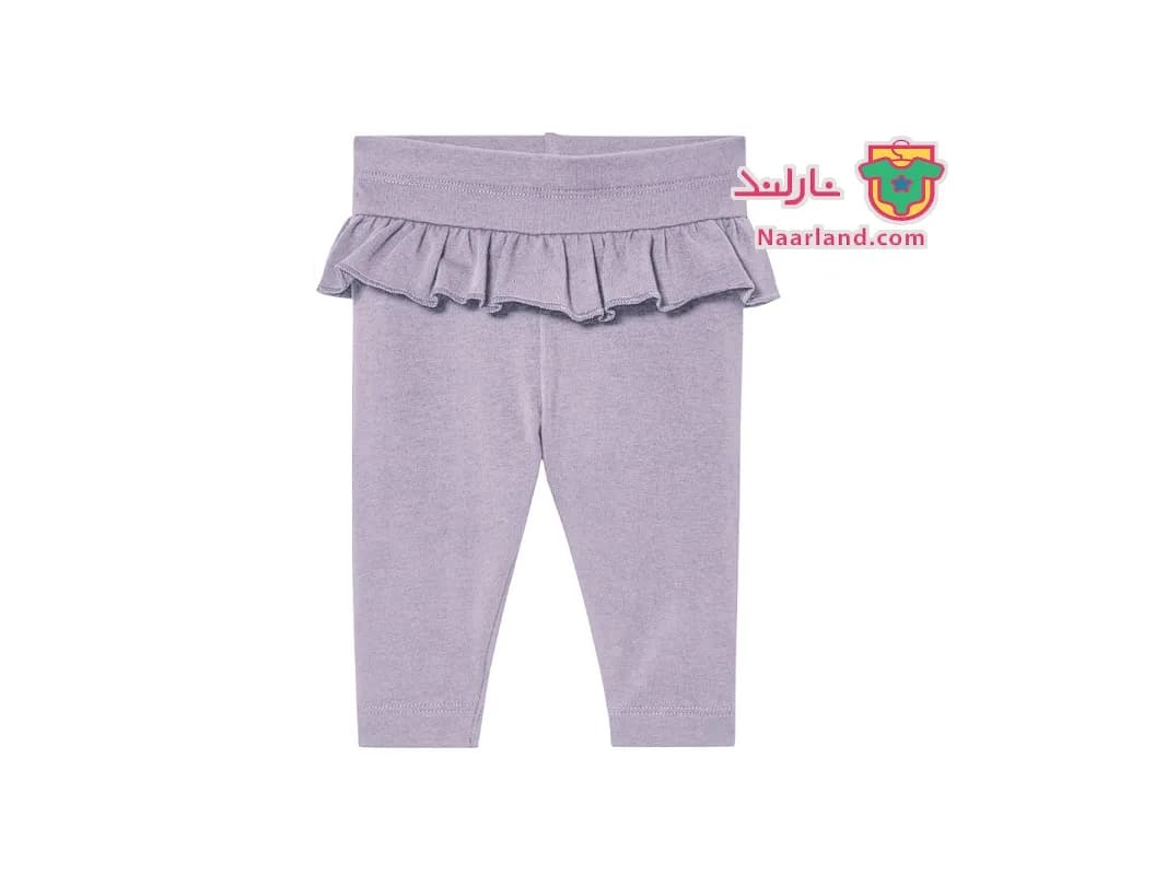 شلوار نوزادی دخترانه لوپیلو (Lupilu) کمر چین دار یاسی