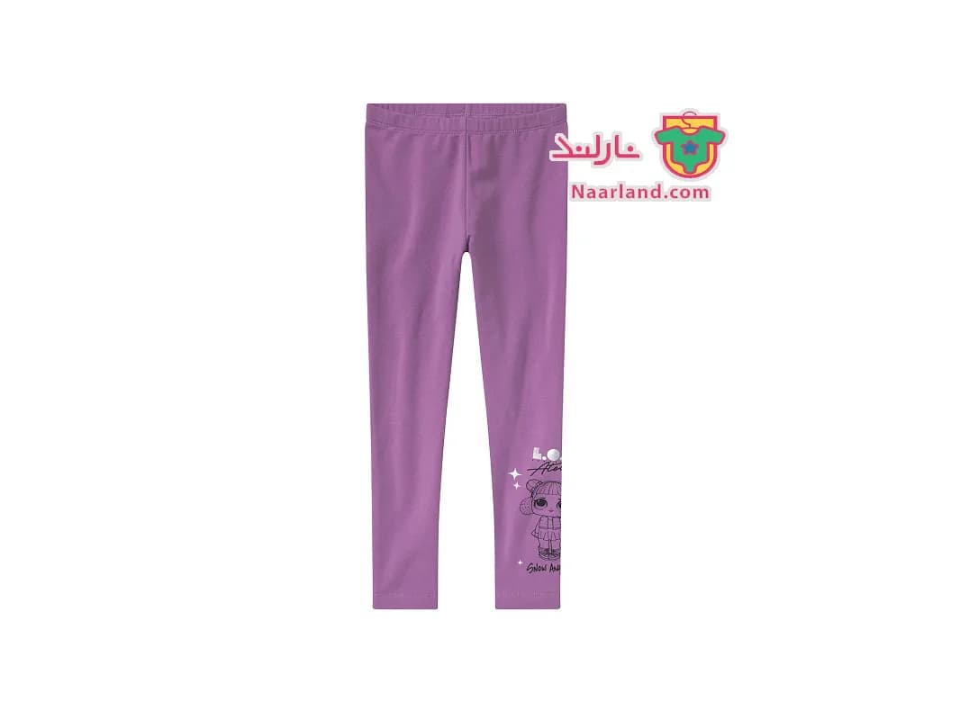 لگ نخی داخل کرکی دخترانه بنفش طرح Kinder