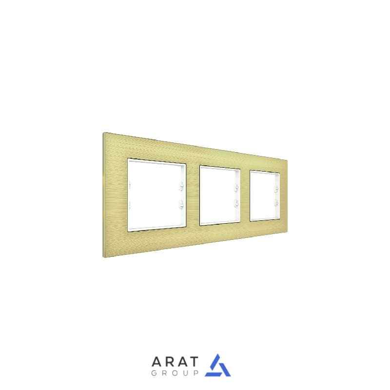 قاب آلومینیومی طلایی 3 باند مدل ITR703-0106 برند اینترا