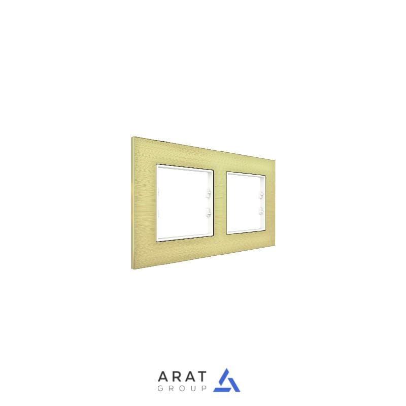 قاب آلومینیومی طلایی 2 باند مدل ITR702-0106 برند اینترا
