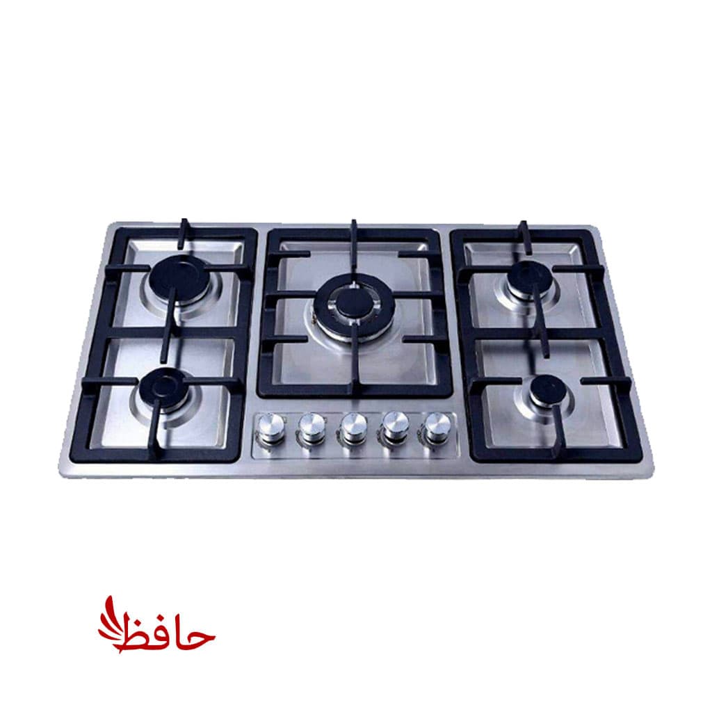 اجاق گاز صفحه ای استیل پنج شعله مدل S501