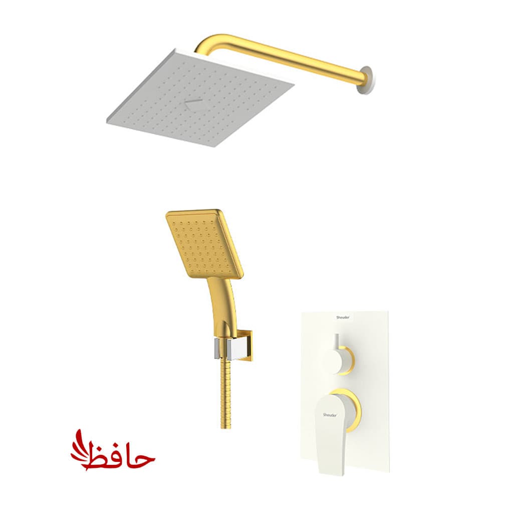 شیر حمام توکار شودر مدل رومر پلاس شیری طلایی تیپ 3