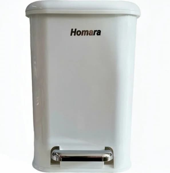 سطل زباله 4 گوش Homara هومارا پدالی دوجداره 20 لیتری کد 660180