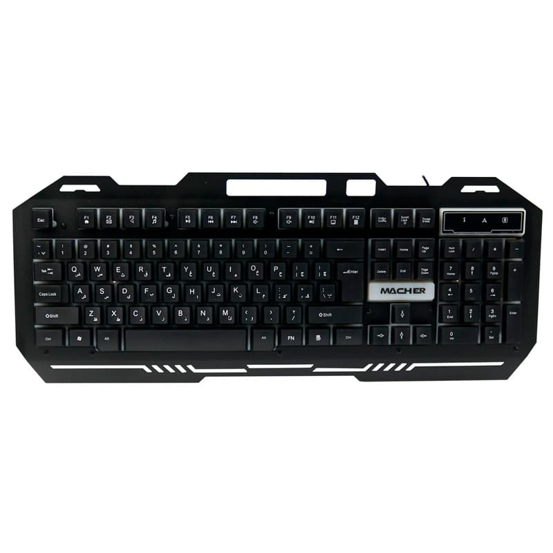 کیبورد MR-365 RGB سیم دار گیمینگ مچر MACHER — تصویر ۳