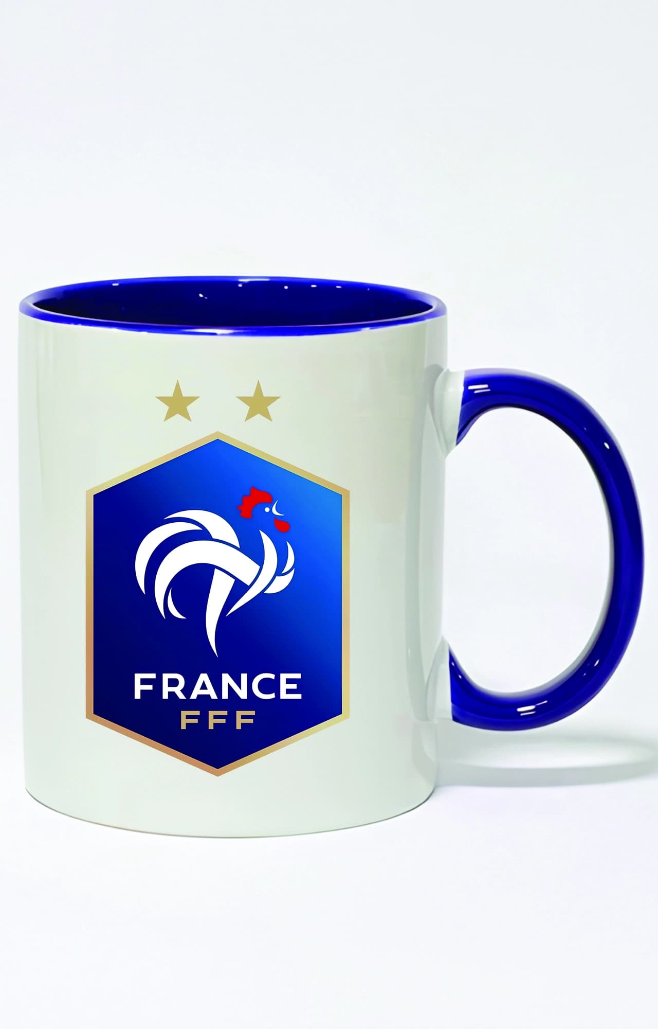 ماگ دسته و داخل رنگی طرح فرانسه france کد 4780