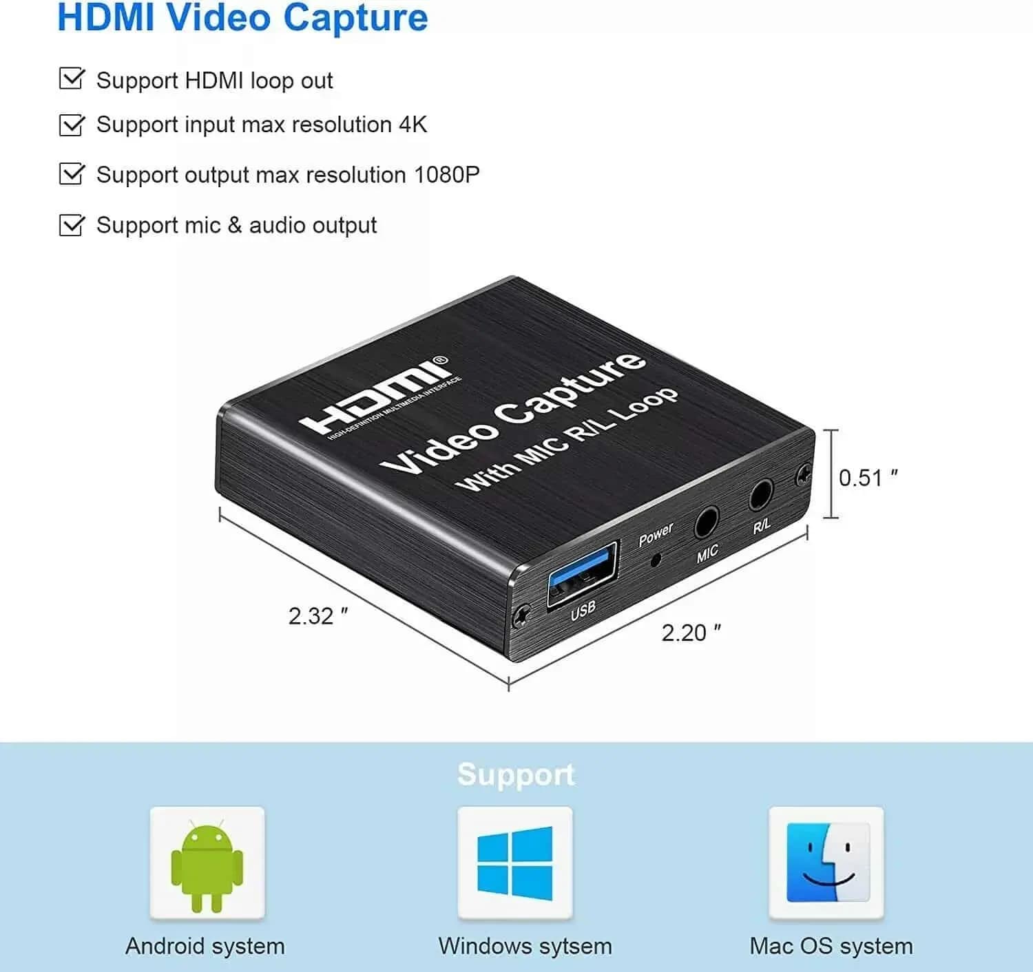 تبدیل کپچر HDMI Video Capture Card — تصویر ۳