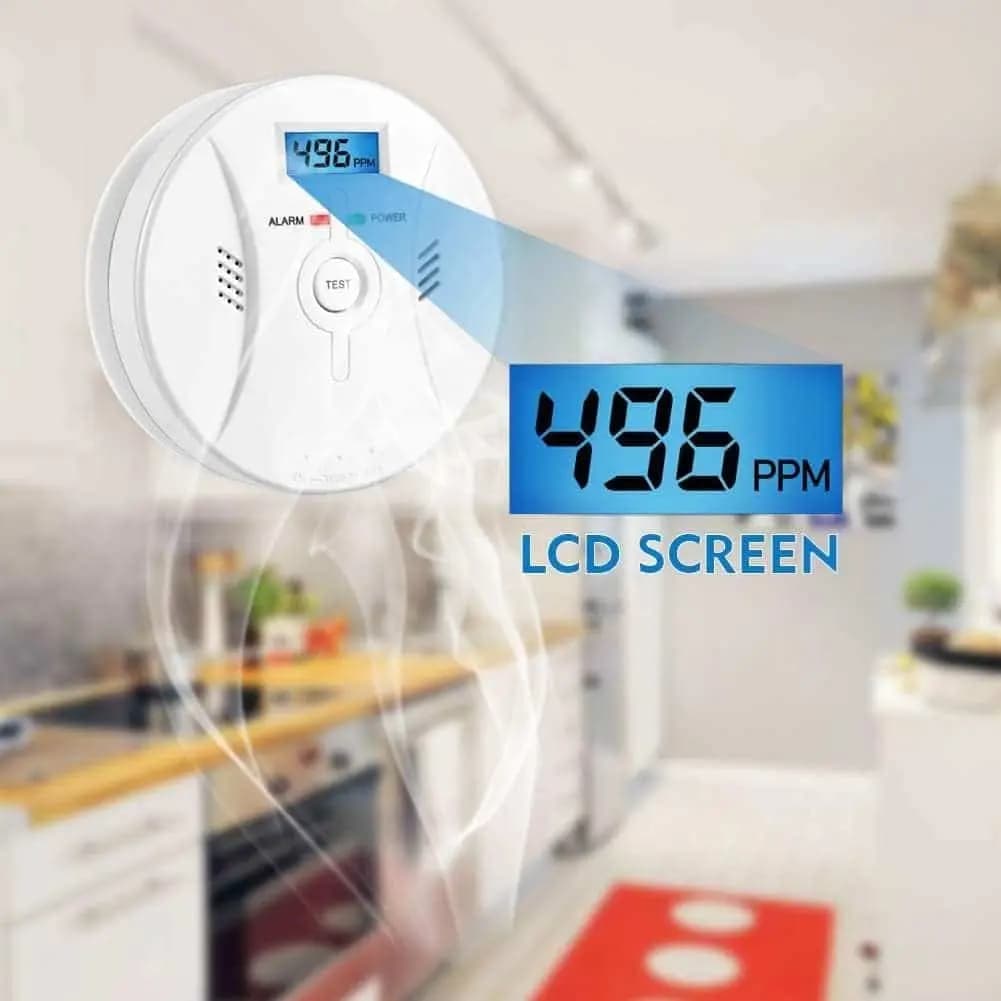 سنسور هشدار دهنده و تشخیص نشت گاز مونوکسید کربن با نمایشگر LCD، مدل DSD-5879 — تصویر ۴