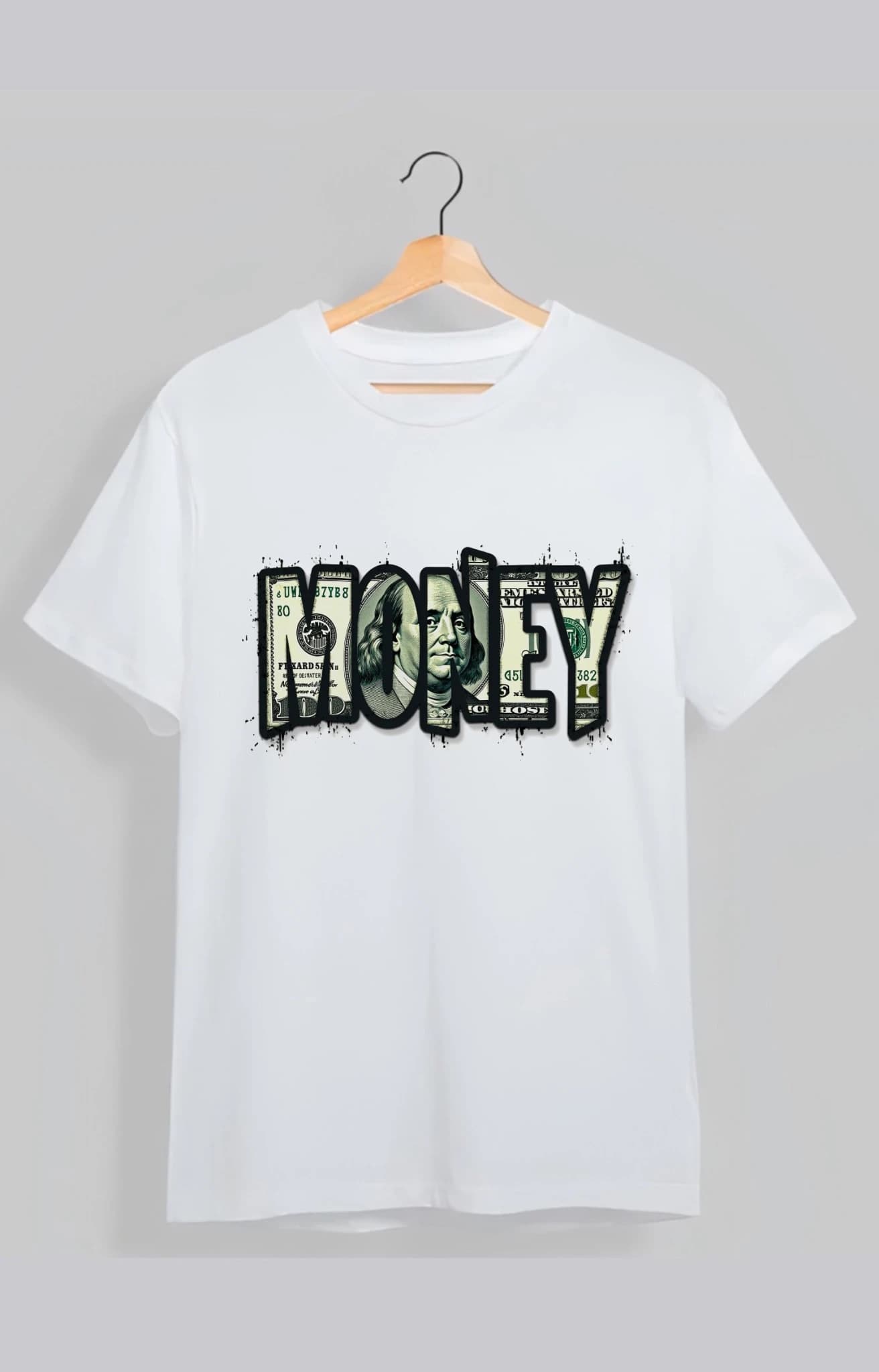 تیشرت اسپان طرح پول money کد 10075