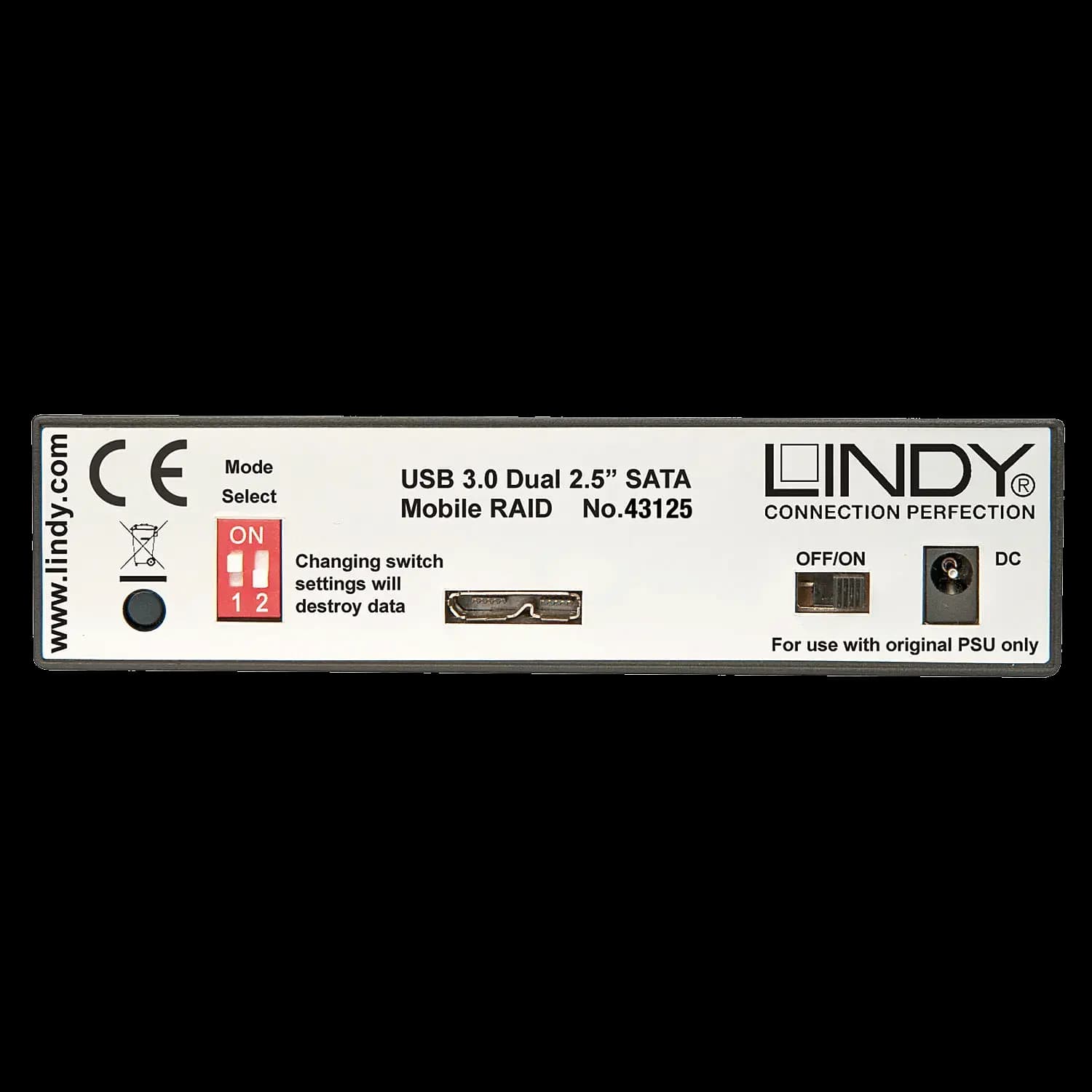 باکس هارد دوتایی لیندی”USB 3.0 Dual SATA RAID Enclosure LINDY 2.5 — تصویر ۳