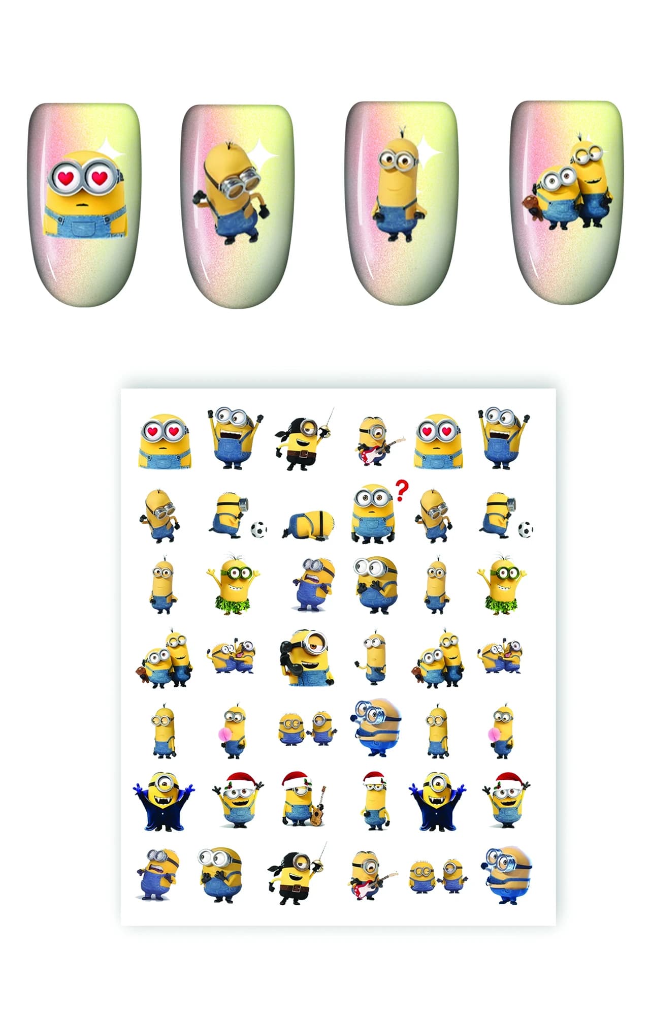 استیکر ناخن طرح مینیون ها Minions کد 3807