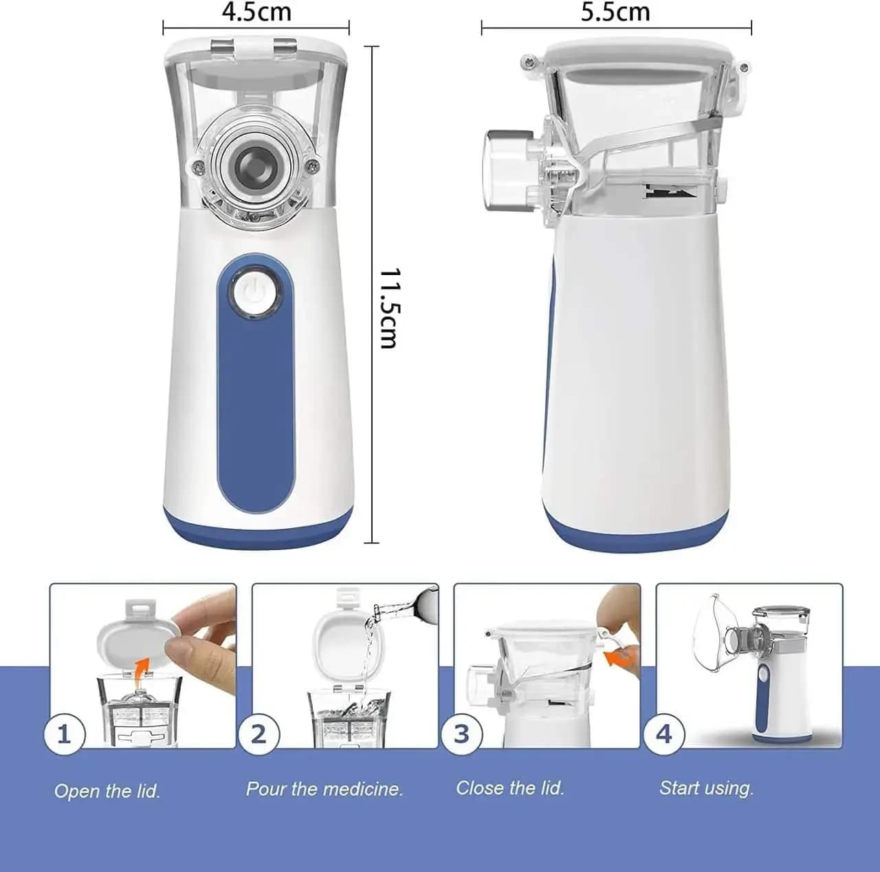 دستگاه تنفسی نبولایزر مدل Mesh Nebulizer UN205 — تصویر ۶