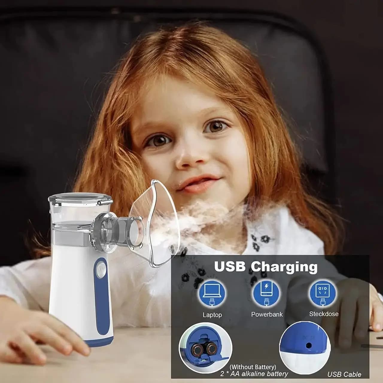 دستگاه تنفسی نبولایزر مدل Mesh Nebulizer UN205 — تصویر ۳