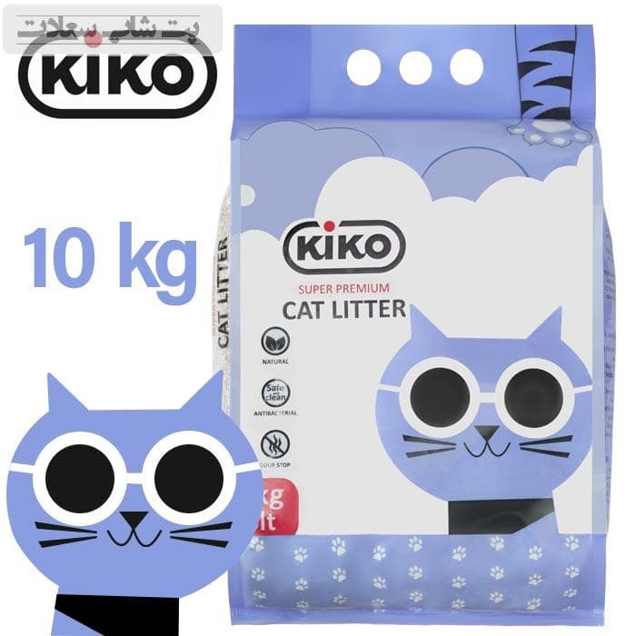 خاک گربه کیکو Kiko مدل کربن اکتیو وزن 10 کیلوگرم