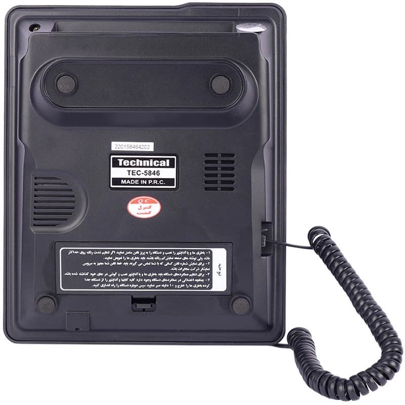 تلفن رومیزی تکنیکال Technical TEC-5846 — تصویر ۱۲
