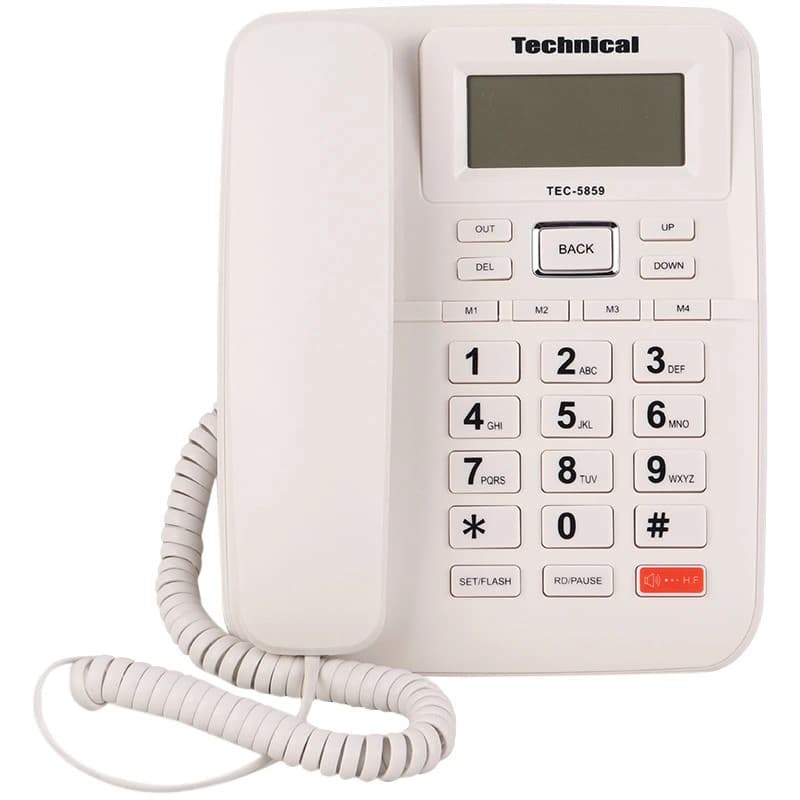 تلفن رومیزی تکنیکال Technical TEC-5859 — تصویر ۸