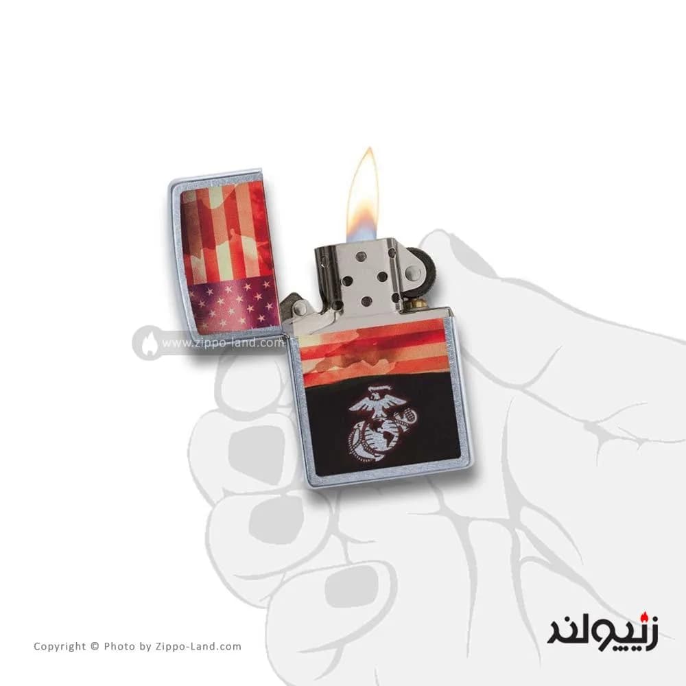 فندک زیپو مدل USMC مدل 29123 — تصویر ۳