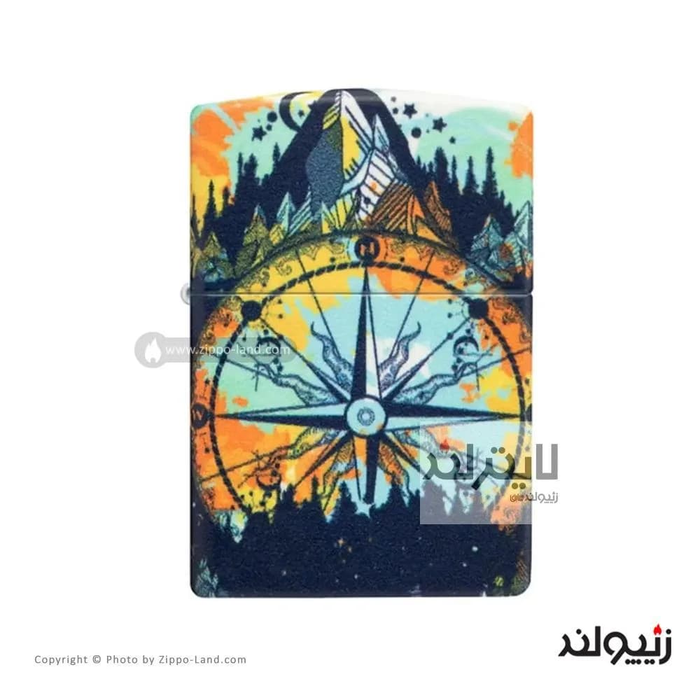 فندک زیپو مدل Compass Design کد 49805