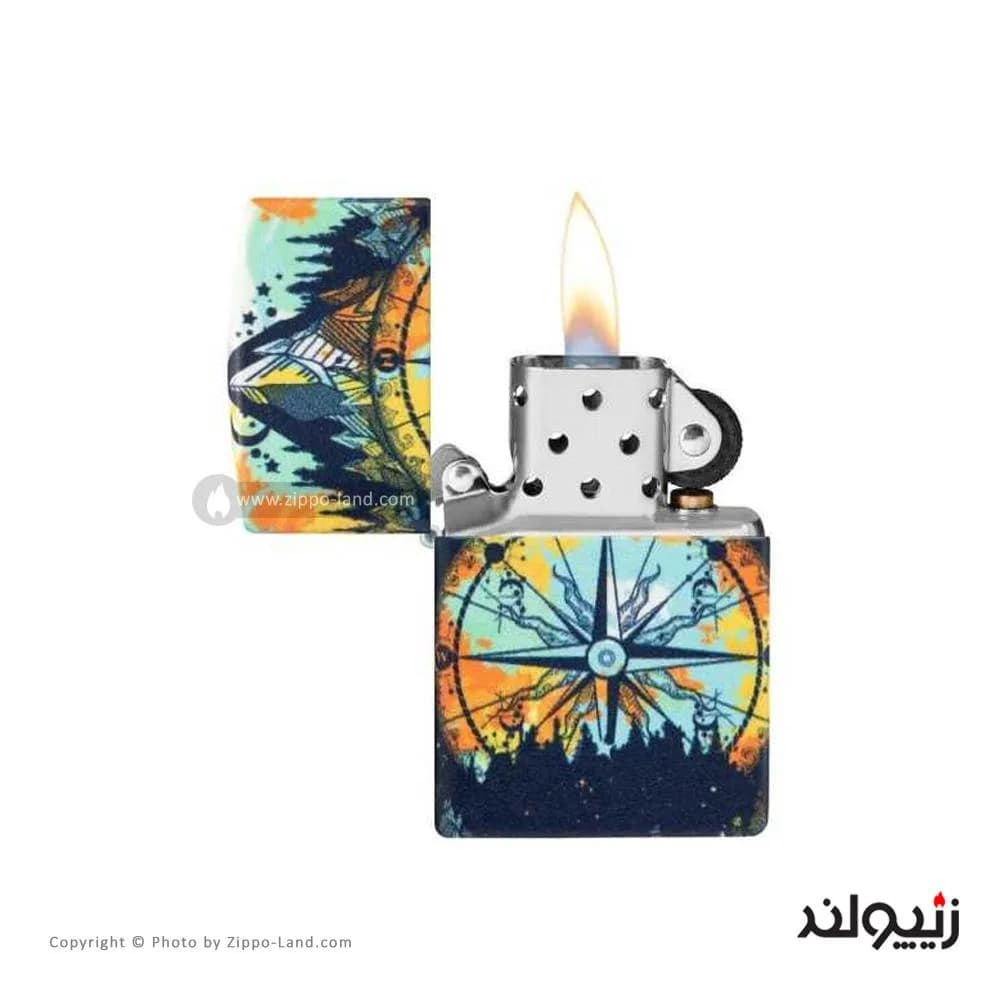 فندک زیپو مدل Compass Design کد 49805 — تصویر ۵