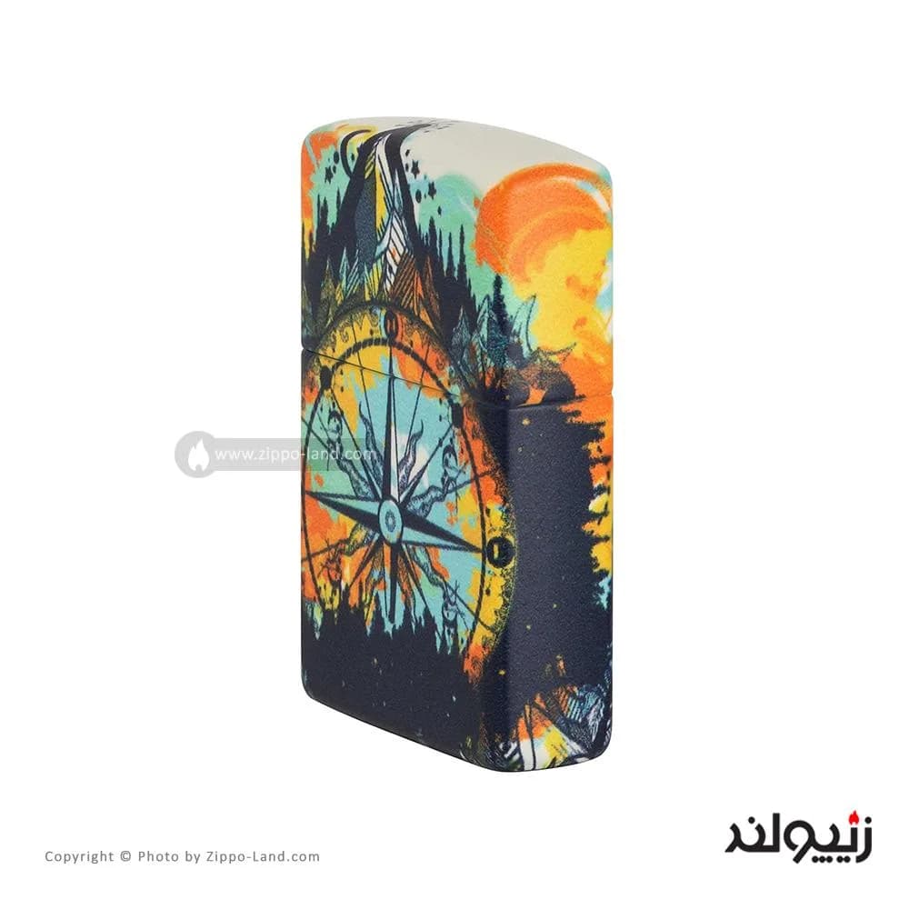 فندک زیپو مدل Compass Design کد 49805 — تصویر ۳