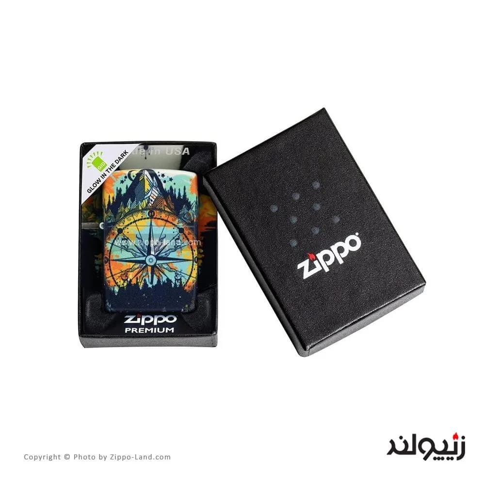 فندک زیپو مدل Compass Design کد 49805 — تصویر ۶