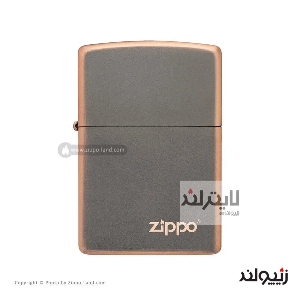 فندک زیپو مدل Rustic Bronze Zippo Logo مدل 49839zl